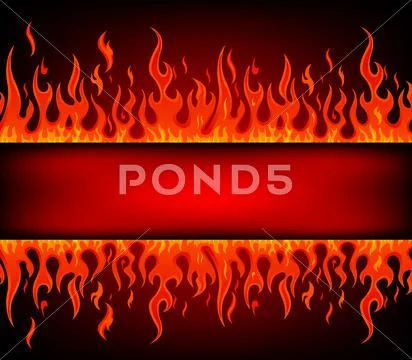 Fire stripe with free space Stock Illustration