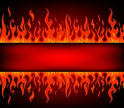 Fire stripe with free space 스톡 일러스트