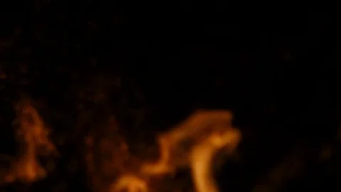 Fire in super slow mo Stock Footage 71642744
