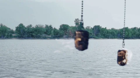 Fire swinging without model cc Video stock 94036140