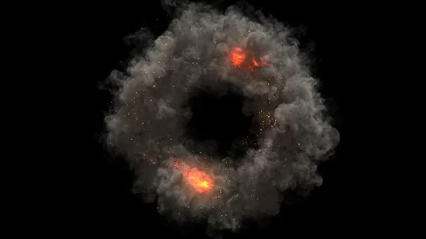 Fire Swirl Stock Footage 125633460