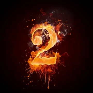Fire Swirl Number 2 Stock Illustration