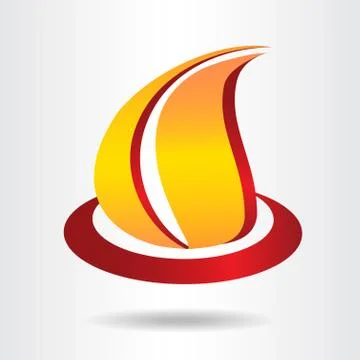 Fire symbol. Stock Illustration