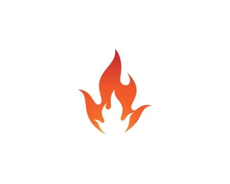 Fire symbol vector icon Stock Illustration