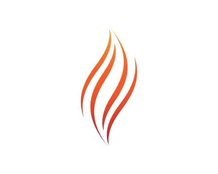 Fire symbol vector icon Stock Illustration