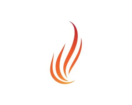 Fire symbol vector icon Stock Illustration