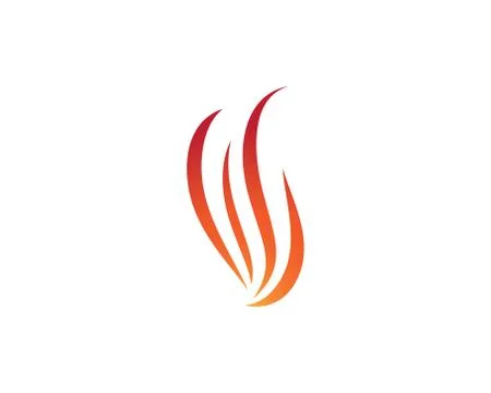 Fire symbol vector icon Stock Illustration