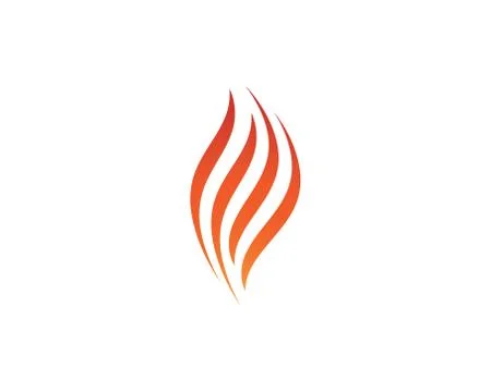 Fire symbol vector icon Stock Illustration