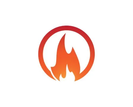 Fire symbol vector icon Stock Illustration