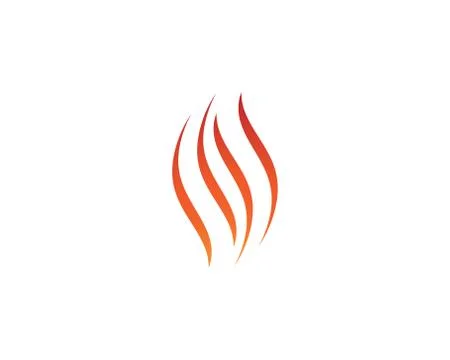 Fire symbol vector icon Stock Illustration