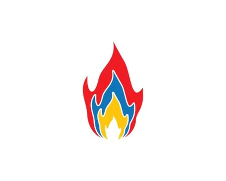 Fire symbol vector icon Stock Illustration