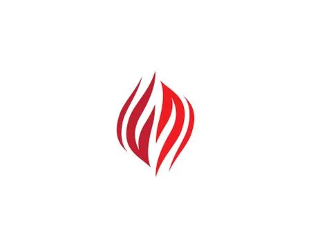 Fire symbol vector icon Stock Illustration
