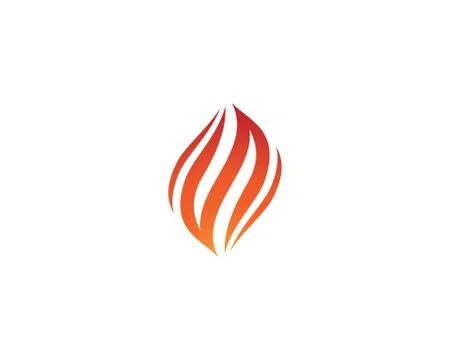 Fire symbol vector icon Stock Illustration
