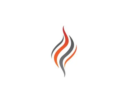 Fire symbol vector icon Stock Illustration
