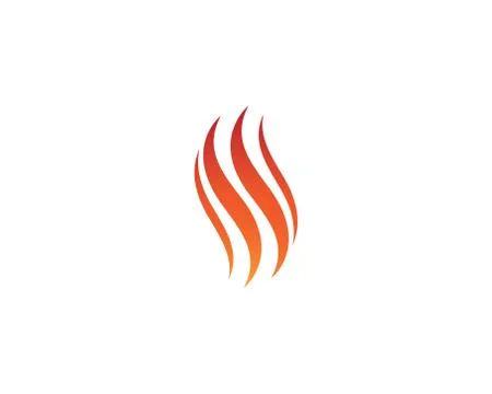 Fire symbol vector icon Stock Illustration