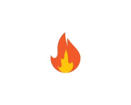 Fire symbol vector icon Stock Illustration