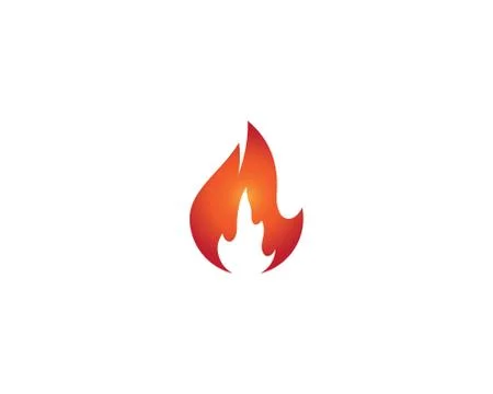 Fire symbol vector icon Stock Illustration