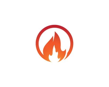 Fire symbol vector icon Stock Illustration