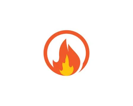 Fire symbol vector icon Stock Illustration