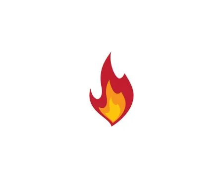 Fire symbol vector icon Stock Illustration