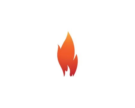 Fire symbol vector icon Stock Illustration