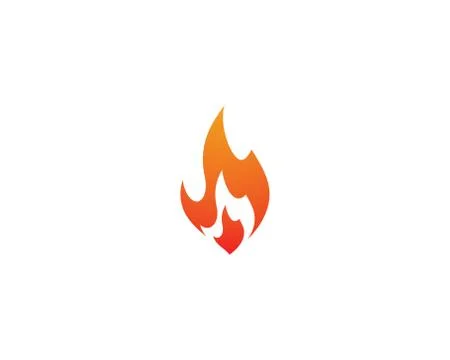 Fire symbol vector icon Stock Illustration