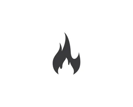 Fire symbol vector icon Stock Illustration