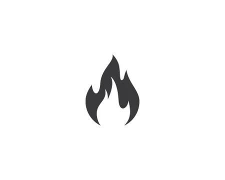 Fire symbol vector icon Stock Illustration