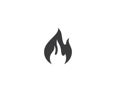 Fire symbol vector icon Stock Illustration