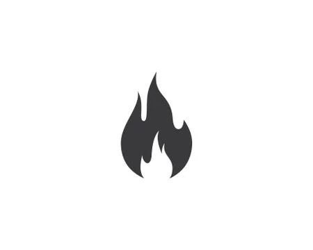 Fire symbol vector icon Stock Illustration