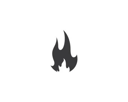 Fire symbol vector icon Stock Illustration