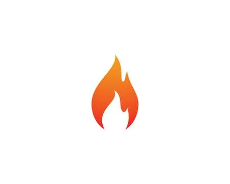 Fire symbol vector icon Stock Illustration