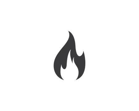 Fire symbol vector icon Stock Illustration