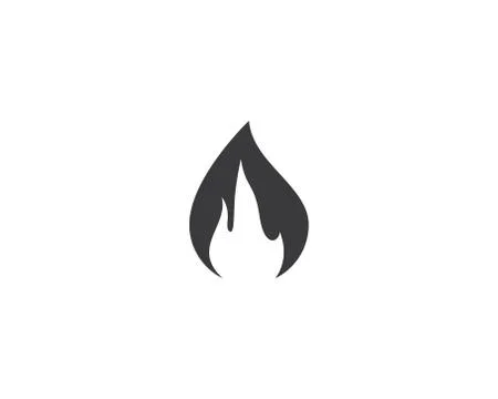 Fire symbol vector icon Stock Illustration