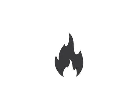 Fire symbol vector icon Stock Illustration