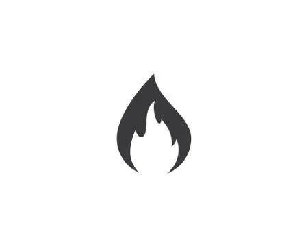Fire symbol vector icon Stock Illustration