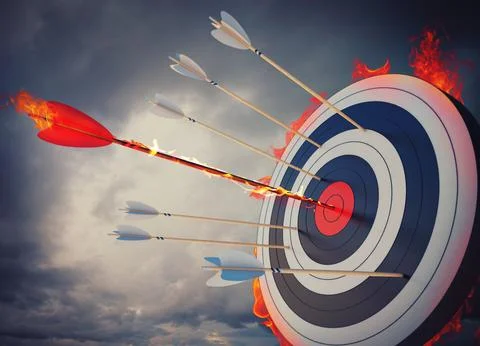 Fire target Stock Photos