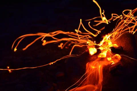 Fire tentacles ex Foto stock
