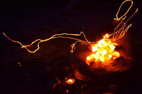 Fire tentacles 库存照片