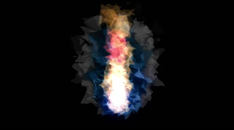Fire Tetrahedron Vídeo Stock 41207157