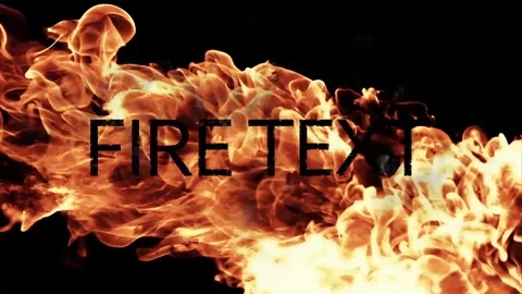Fire Text Catálogo de After Effects