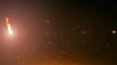 Fire Text and Media Display Stock After Effects