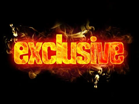 Fire Text Exclusive Stock Illustration