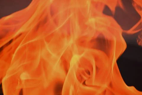 Fire texture. Flame burning abstract background. Warm. Burning concept. Stock Photos