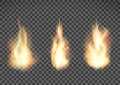 Fire texture. Flame pattern isolated on transparent background. Stock-Illustration
