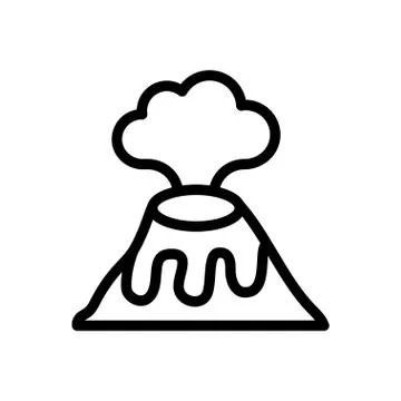 Fire thin line icon Stock Illustration