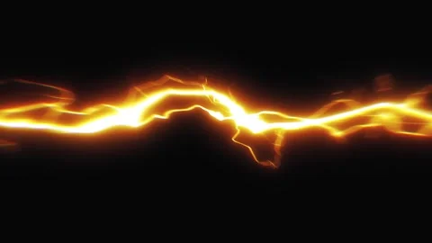 Fire Thunder Strikes And Rays Action VFX Stock-Footage 343852325