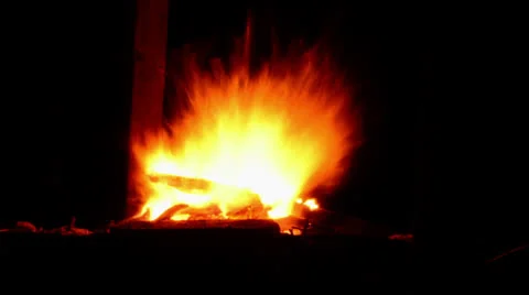 Fire time lapse Stock Footage 24302155