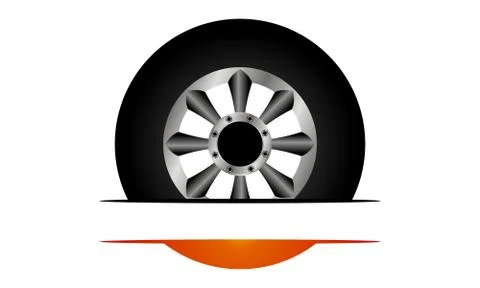 Fire Tire Emblem Template Stock-Illustration