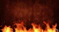 Fire title plate HD Footage